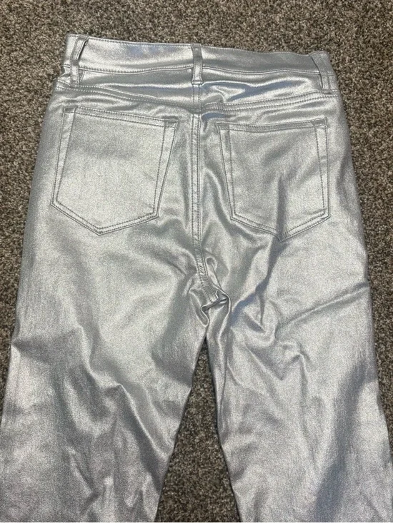 LOFT Metallic Silver Slim Jeans - Picture 11 of 12